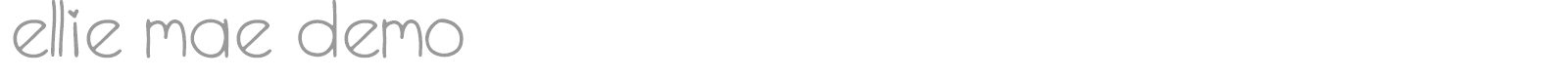 Ellie Mae font preview